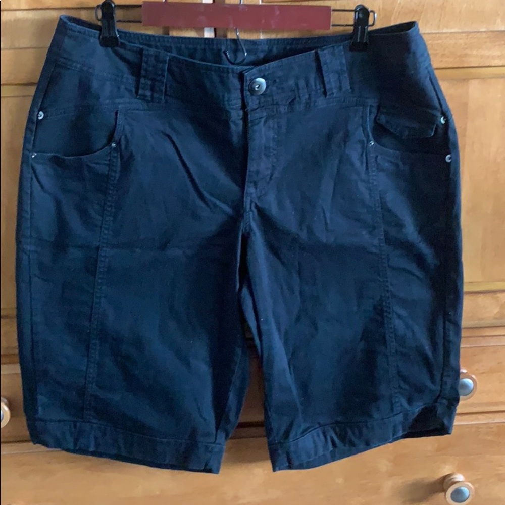 Venezia Black Denim Bermuda Shorts